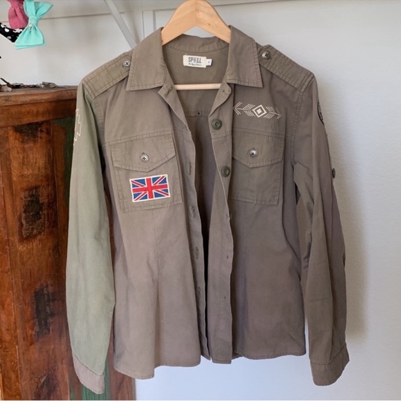 Spell & the Gypsy Vagabond shirt jacket AU 10 preowned - Picture 4 of 16